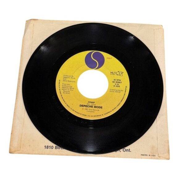 Vintage Depeche Mode Strangelove 45 RPM Vinyl Record 1987 Sire Synthpop New Wave - Picture 1 of 6